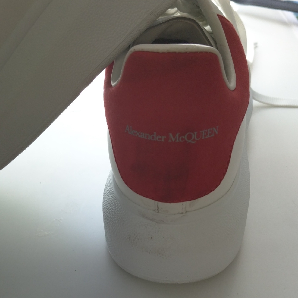 Alexander McQueen Red and White Casual Shoes